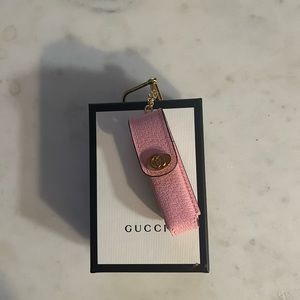 Gucci lip sticker holder key ring